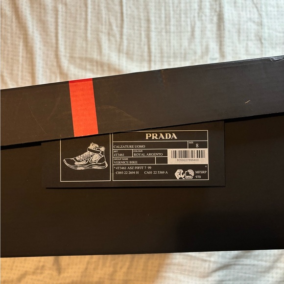 Prada Vernice bike high top worn once - Picture 3 of 6
